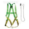 Adela CE Approve Full Body Safety Belt Harness FBH with Hook Lanyard Set Fall Protection Kit