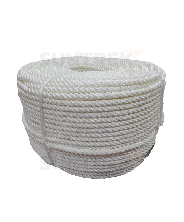 Pure Nylon Laid Rope 12mm x 200 Meters