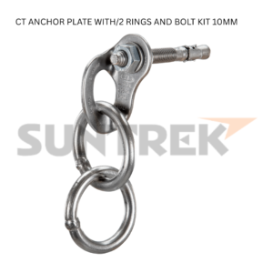 ANCHOR PLATE w/ 2 RINGS and BOLT KIT 10mm