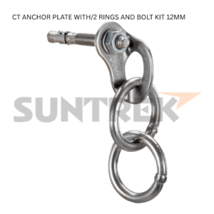 ANCHOR PLATE w/ 2 RINGS and BOLT KIT 12mm