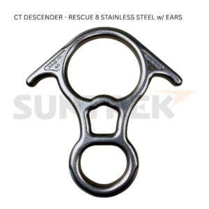 DESCENDER - RESCUE 8 STAINLESS STEEL w/ EARS